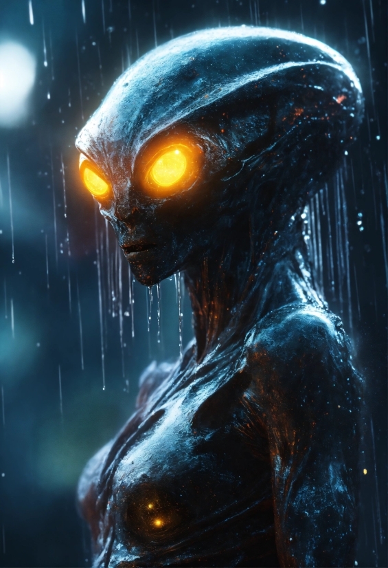 Visual Contemporary Art, Art, Cg Artwork, Darkness, Electric Blue, Fictional Character