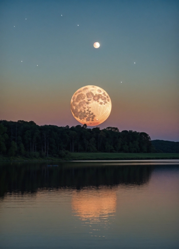 Water, Sky, Atmosphere, Moon, Nature, Natural Landscape