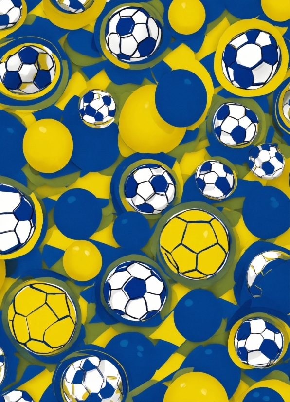 White, Blue, Black, Rectangle, Soccer, Yellow