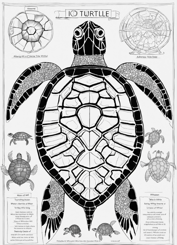 White, Reptile, Turtle, Creative Arts, Illustration, Tortoise