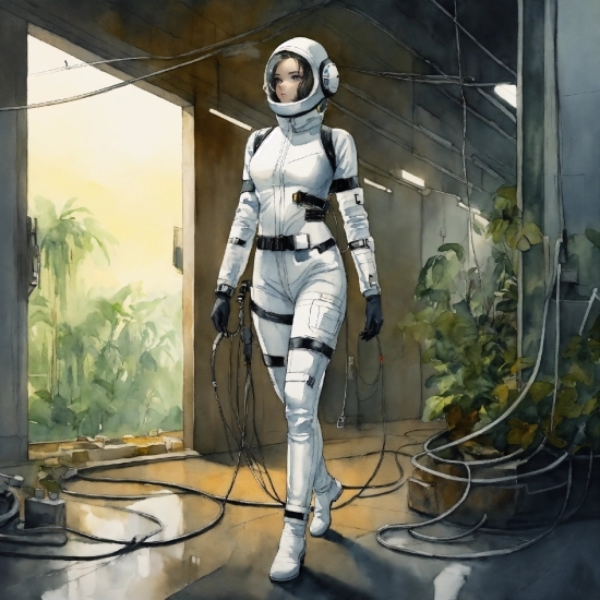 Window, Plant, Art, Armour, Electricity, Personal Protective Equipment