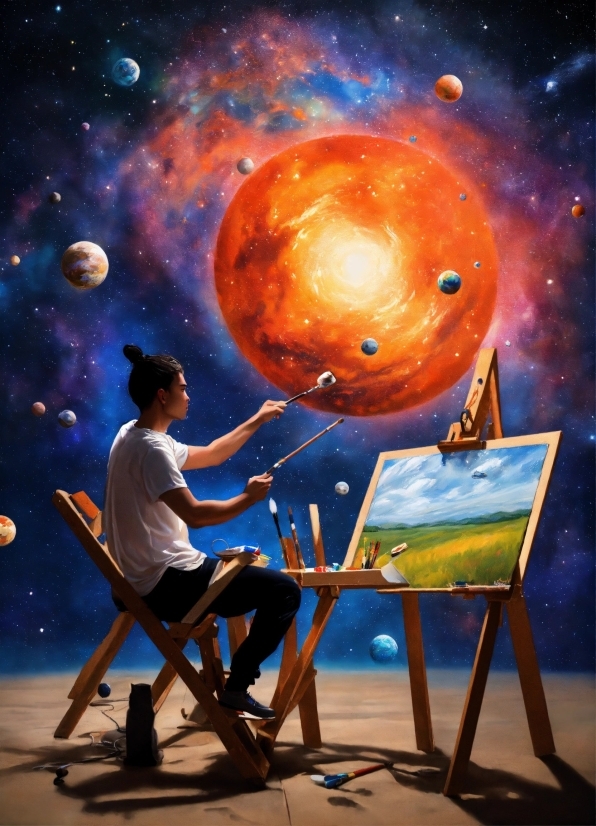 World, Art, Painting, Entertainment, Astronomical Object, Performing Arts