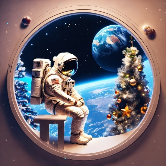 World, Astronaut, Astronomical Object, Sky, Art, Space