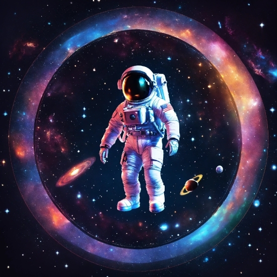 World, Astronaut, Light, Entertainment, Art, Font